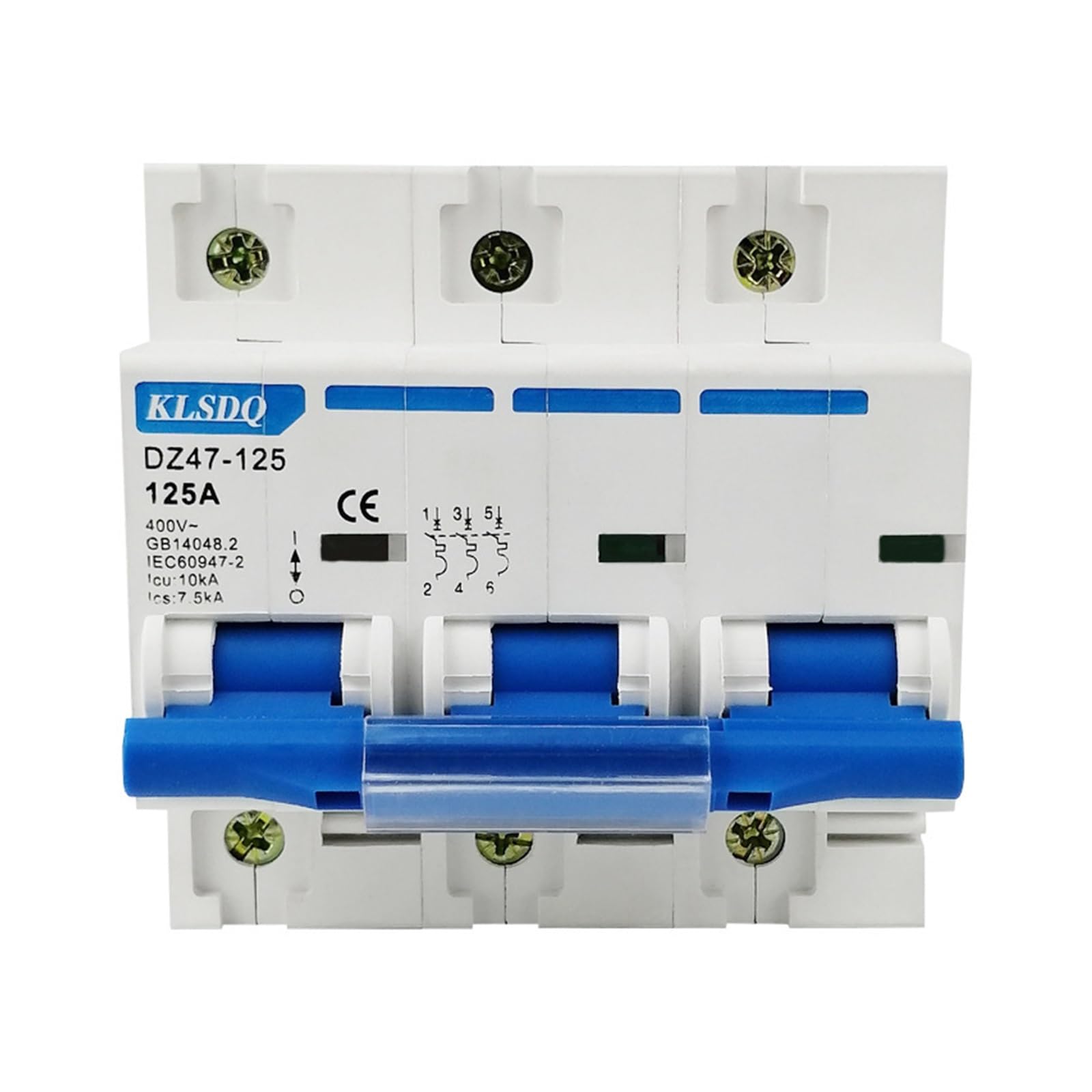 interruttore automatico, Interruttore di protezione da sovraccarico e cortocircuito DZ47-125 4P 100A 125A Piccolo interruttore automatico(16A,4P)