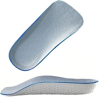 1 Pair Height Increase Insole Half pad– Premium Shoe-Insoles with Arch Support, 0.59 Inches Lift, Soft Breathable Sole for Sports Shock Absorption and Comfort,Unisex Gray Blue