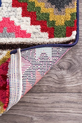 nuLOOM Ritzy Contemporary Retro Round Area Rug #TOP27