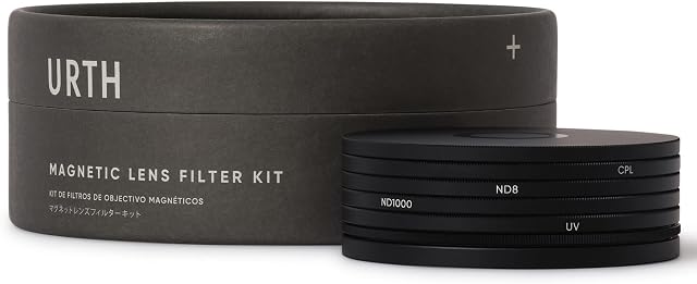 Urth 77mm Magnetic UV, Circular Polarizing (CPL), ND8, ND1000 Lens Filter Kit (Plus+)