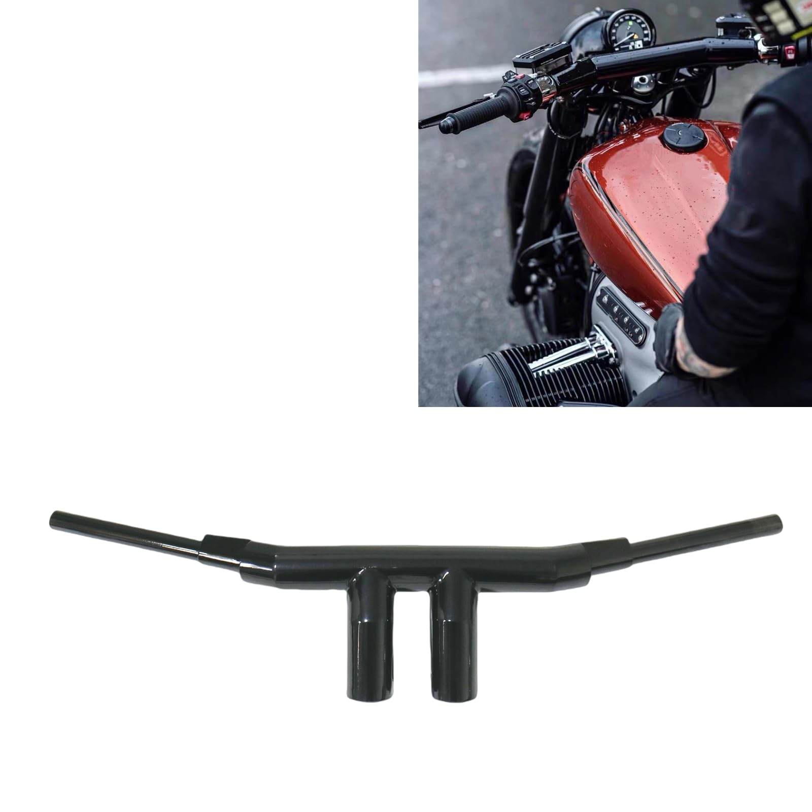 Amazon | BMW R18用オートバイフロントハンドルバーハンドルストレート 