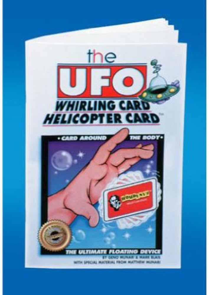 Houdini Magic UFO Whirling Card Book/Trick