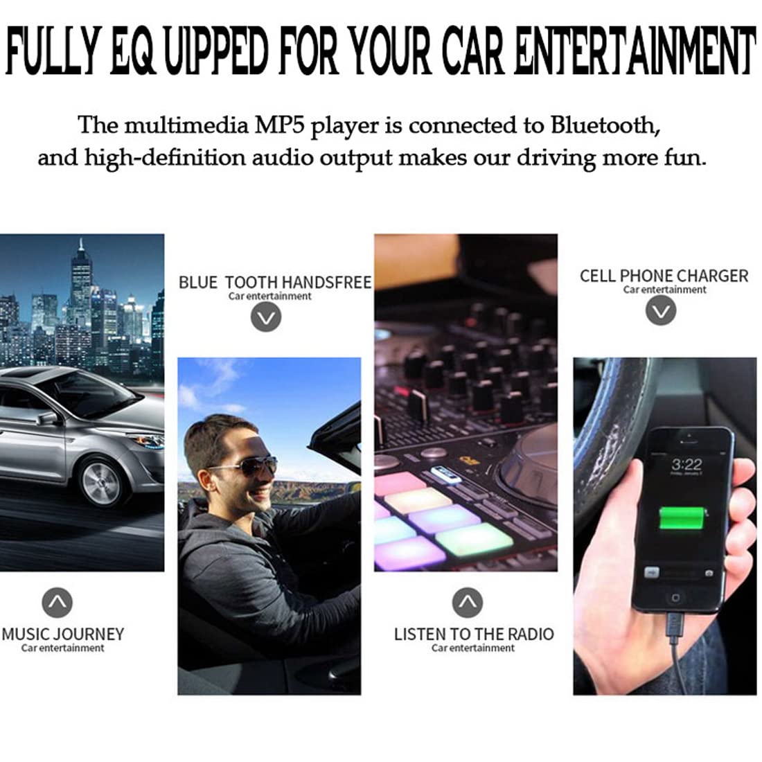 24V Bluetooth autoradio Headunit Lecteur CD DVD Unique 1 Din autoradio Mains libres/MP3/USB/SD/AUX/FM avec Port ISO