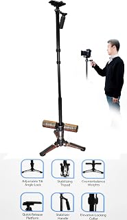 Vivitar VIV-ST-6000-BLK Professional Video Stabilizer, Black Price In India