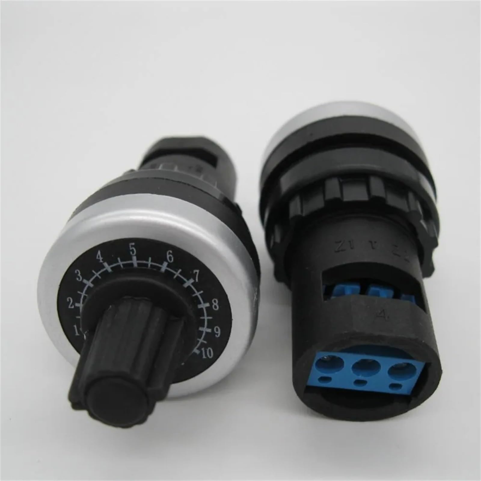 LA42DWQ-22 Potenciómetro giratorio de 22 mm de diámetro y 2 k ohmios, convertidor, regulador, inversor, interruptor de resistencia