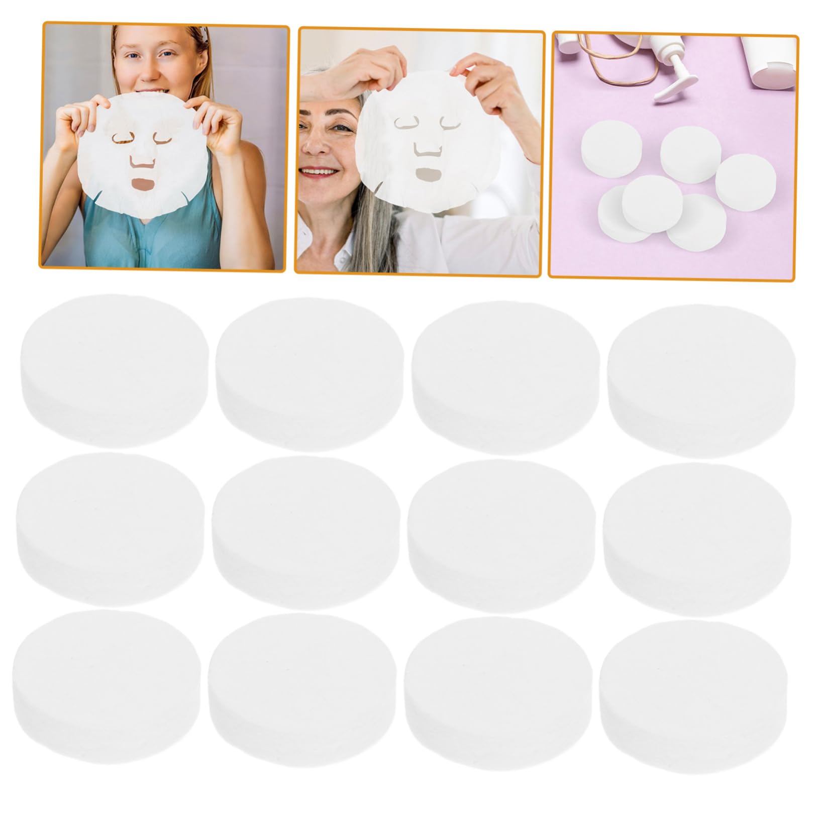 FOMIYES 400 pezzi Maschere Compressed Facial Maschere Facciali Comode e Usa e Getta per Trattamenti Te per Della Casa Colore Casuale Colore Casuale