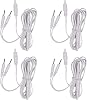 TENS Wire, Pin Electrode Wire, TENS Unit Electrode Cord, Lead Wire, For TENS Cable 4 Pcs