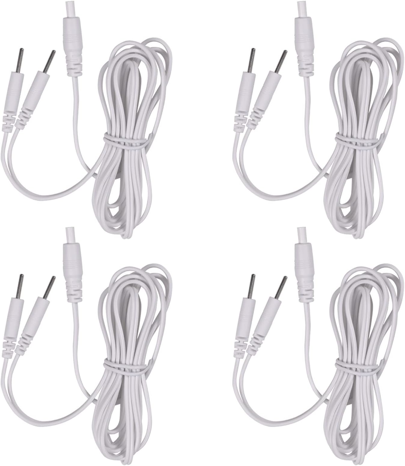 4 Count TENS Wires Pin Electrode Wires for TENS Unit Electrodes Cords Lead Wires TENS Cable