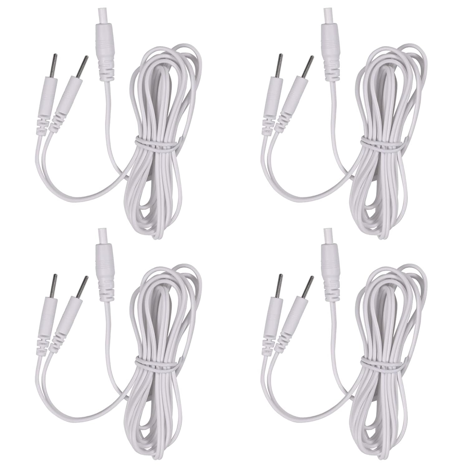 4 Count TENS Wires Pin Electrode Wires for TENS Unit Electrodes Cords Lead Wires TENS Cable