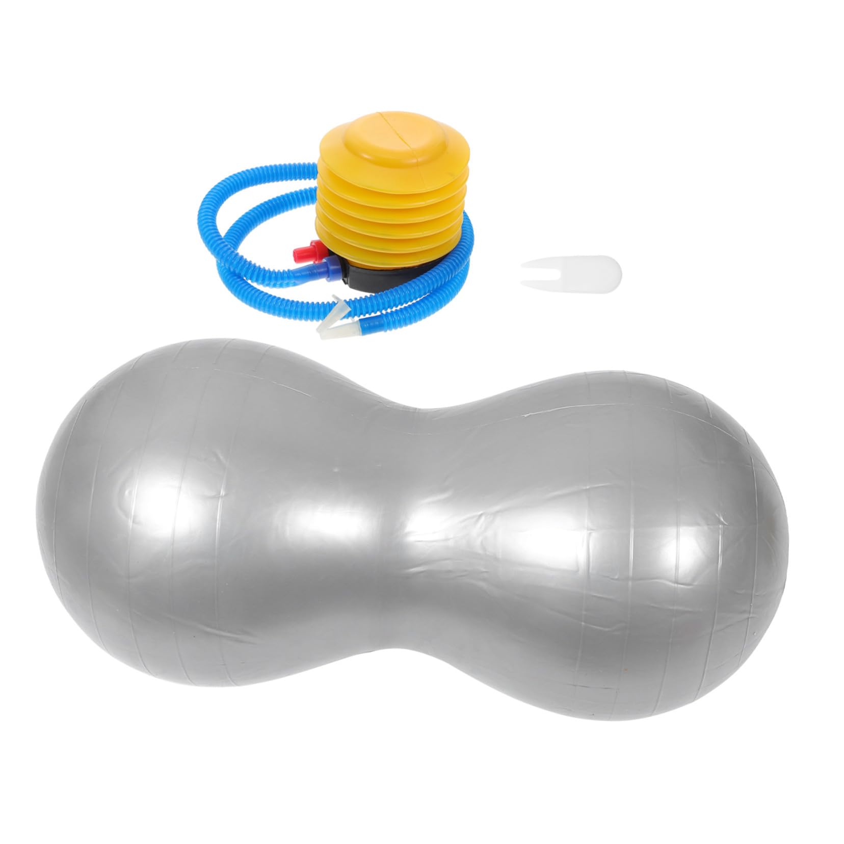 BESTonZON Anti Burst Yogabälle aus PVC mit Aufblasgerät Weiche Gymnastikbälle für Massage und Bodybuilding Tragbar und Robust für Yoga Zubehör