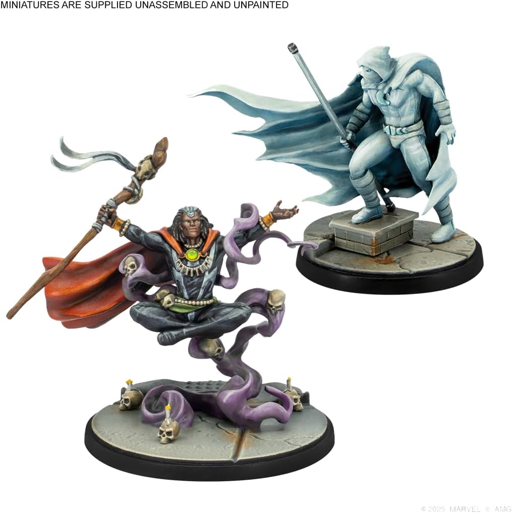 Marvel: Crisis Protocol Midnight Sons Affiliation Pack - Blade, Moon Knight, Ghost Rider & Doctor Voodoo, Tabletop Superhero Game, Ages 14+, 2 Players, 90 Minute Playtime, Made by Atomic Mass Games