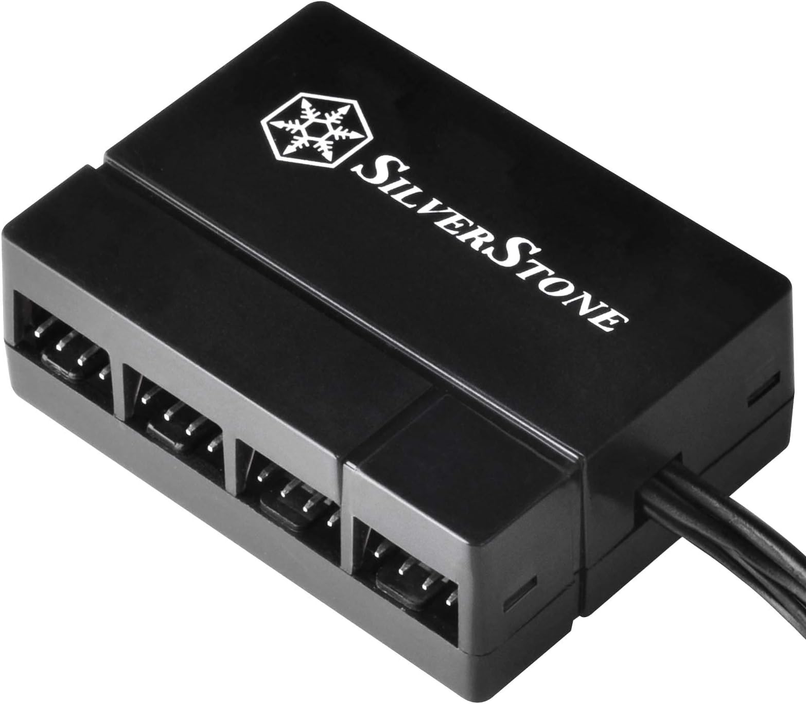 SilverStone Technology Silverstone 8-Port PWM Fan Hub/Splitter for 4-Pin & 3-Pin Fans in Black SST-CPF04-USA (Newest Version)