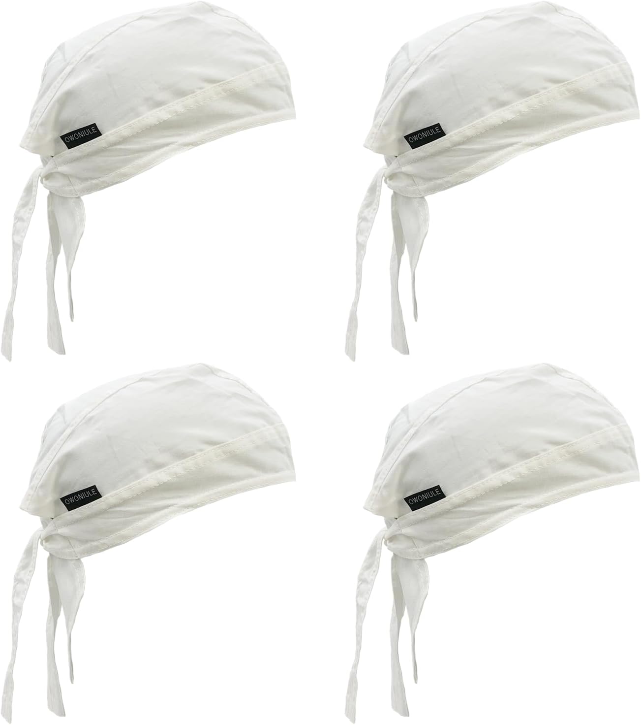 Cotton Doo Rag Skull Cap Sweat Wicking Head Wraps Breathable Helmet Liner Beanie Dew Rags for Men