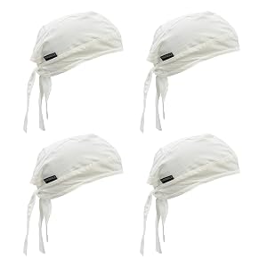 Cotton Doo Rag Skull Cap Sweat Wicking Head Wraps Breathable Helmet Liner Beanie Dew Rags for Men