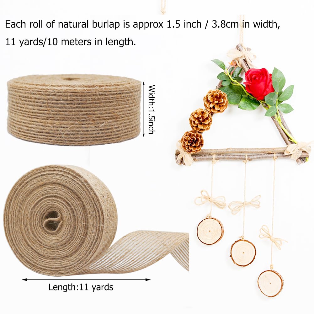 10Mx30cm Chemin De Table Toile De Jute Ruban De Table Rouleau Jute Mariage Vintage Rustique Jardinage Décorations De Table 30cm - Maison