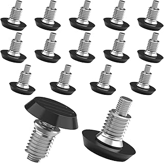 1/4" Thread Furniture/Table/Chair Feet Levelers Screw On,16 Pcs/Package Adjustable Wood Furniture Leg Levelers with 1/4-20 Threaded Inserts