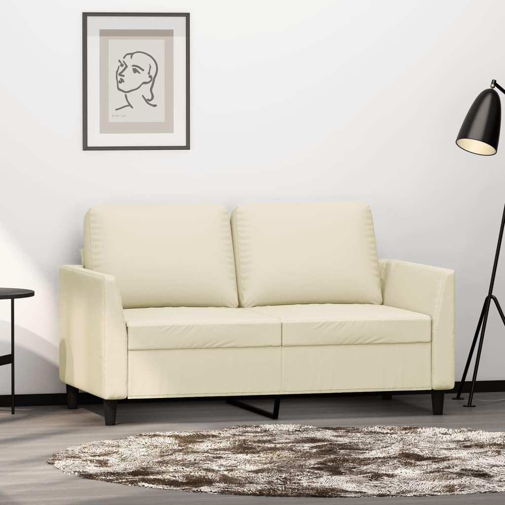 Divano a 2 posti, in ecopelle, 120 cm, per soggiorno, camera da letto, camera degli ospiti