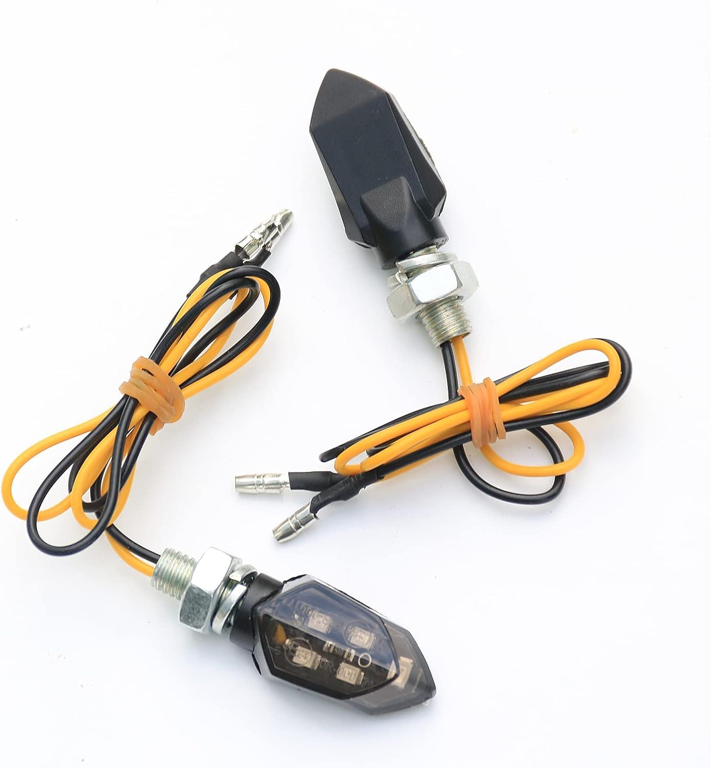 SUCANY Motorrad Blinker,12V E24 M8 MINI LED Blinker Motorrad,IP65 5 LED E-MARK Geprüft Binker Universal,Geeignet für Motorräder, Roller, All-Terrain-Fahrzeuge (ATVs),Offroad-Fahrzeuge Usw (2 Stück)