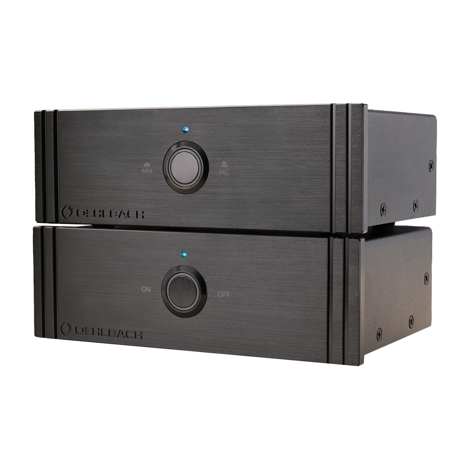 OEHLBACH Phono preamplificatore per MM & MC – Twin Amp Ultra | Basso rumore e senza distorsioni | Connettori RCA placcati in oro 24 kt | Ritardo di accensione, design HiFi compatto