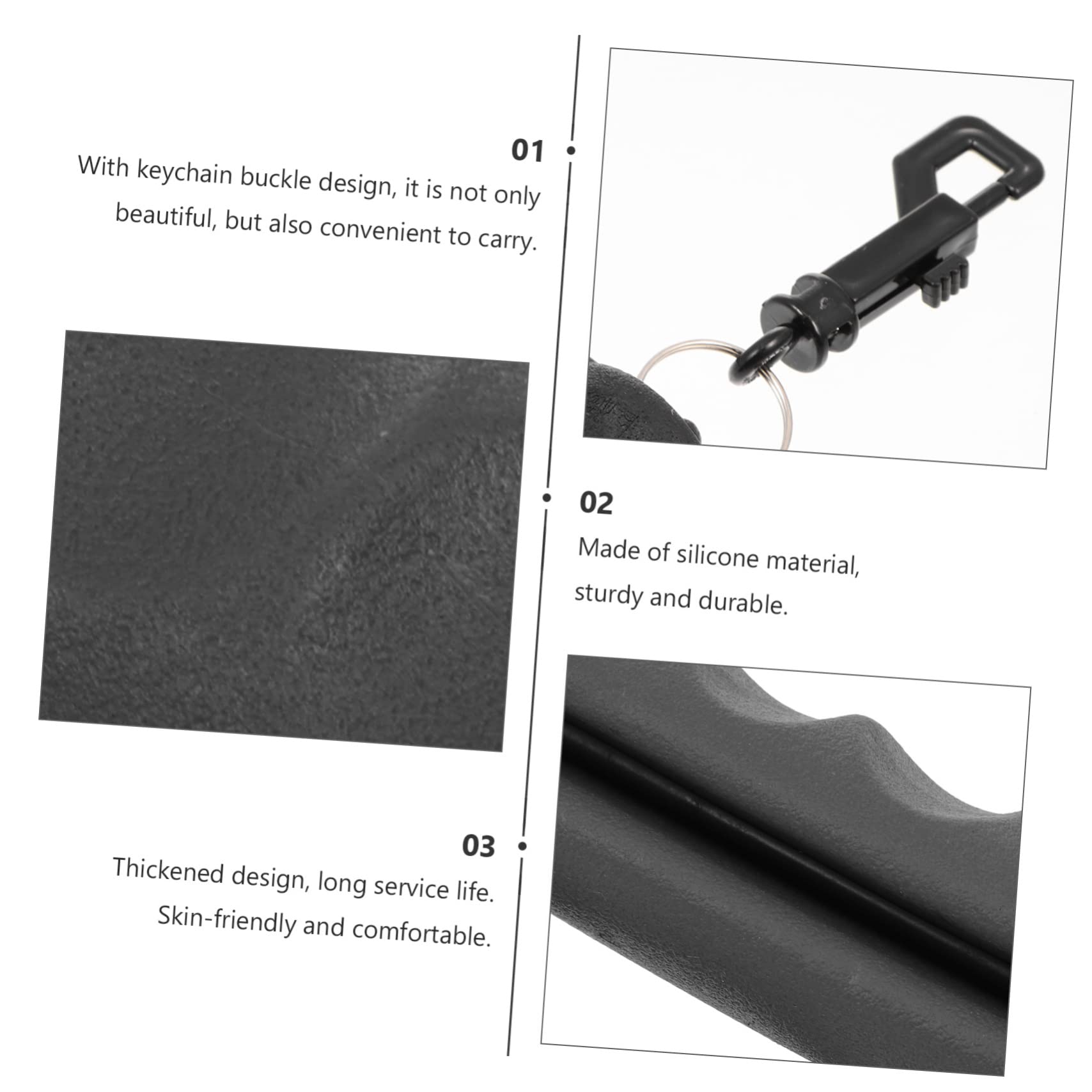 balacoo 2pcs Silicone Arrow Pulling Tool Arrow Puller Keychain for Archery Practice Safe and Easy