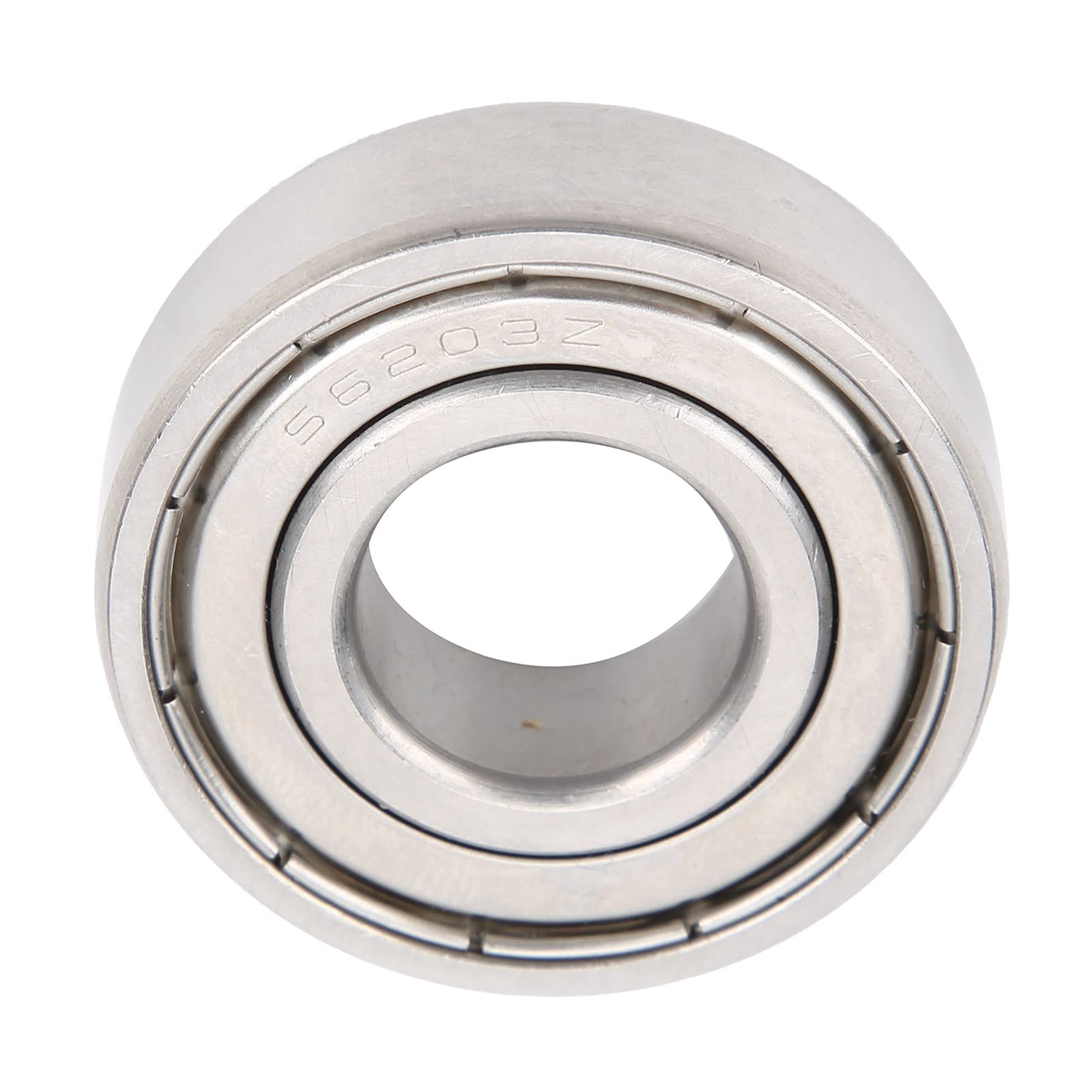 Miniaturlager S6203ZZ, 10 Stück, Edelstahl-Hochgeschwindigkeitslager, 40 x 17 x 12 mm, doppelt geschirmt, für Untersetzungsgetriebe, Walzwerk, Walzen, Brecher, Druck- und