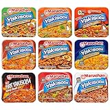Yakisoba Noodles Variety 9 Pack- Orange Chicken, Yakisoba Chicken, Teriyaki Chicken, Cheddar Cheese, Chili Cheese, Teriyaki, Korean BBQ, and Hot and Spicy Chicken