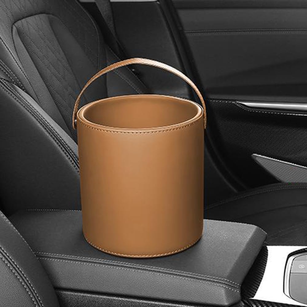 Multifunctional Car Trash Bin for Kia Ceed/XCeed/ProCeed/Ceed Sportswagon/Ceed GT/X Pro cee'd CD/JD/ED, Hangable Car Sundries Storage Box Portable Storage Bucket,D-No cover