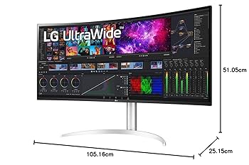 LG 40BP95C-W 39.7'' Curved UltraWide 5K2K Nano IPS Monitor