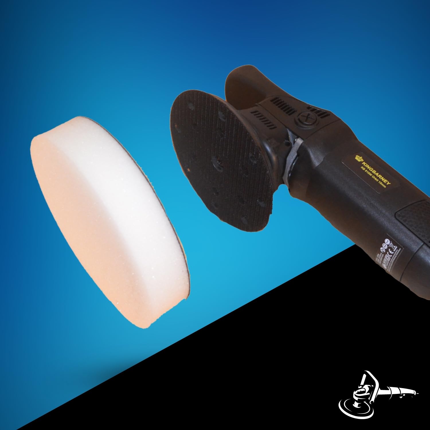 XXL Sparset – 10 x profesional Soft esponjas para máquina pulidora – Base adherente – 180 mm – Perfecta Auto abrillantador – pulir Set