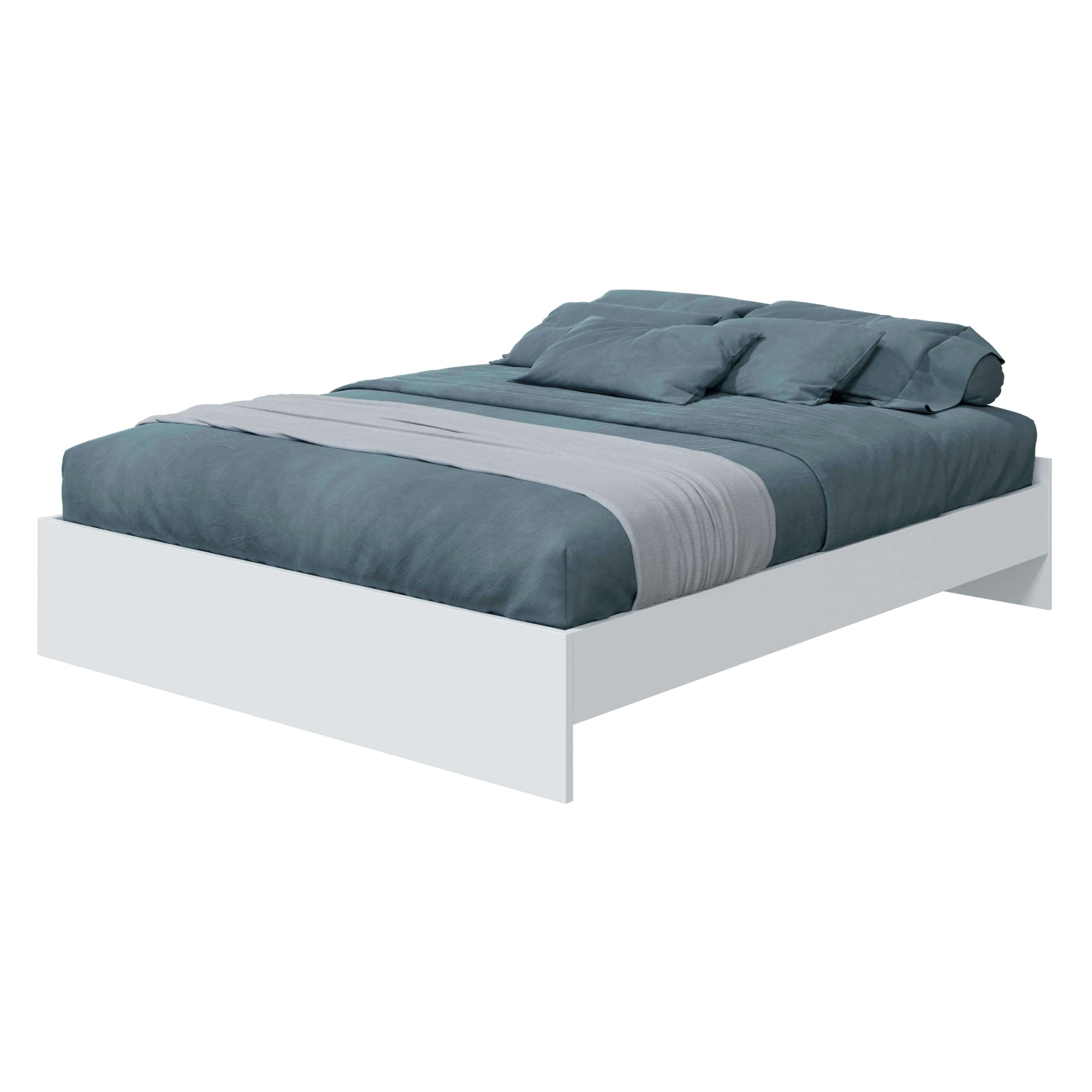 Pack Muebles Dormitorio Matrimonio Ethna Completo Moderno Color Roble Natur y Blanco