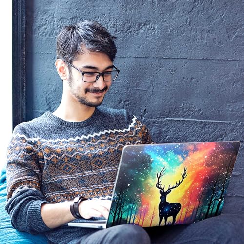 Image of Galaxsia Floral D40 Full Body Vinyl Laptop Skin /Sticker /Cover Upto 15.6 Inches Laptops Laminated-Removable-HD Quality Compatible for Hp-Dell-Sony-Lenovo-Asus etc.(15x10 Inches)