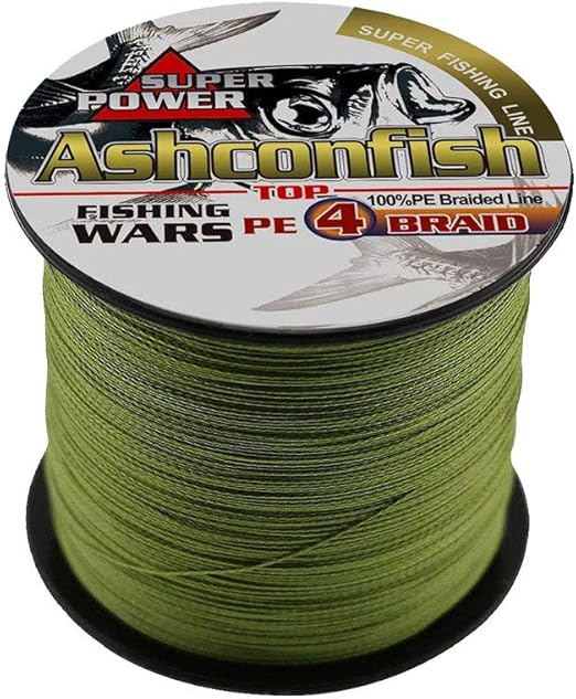 Ashconfish Braided Fishing Line 4 Strands Super Strong PE