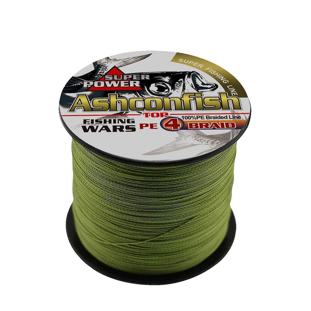 Ashconfish Super Strong Braided Fishing Line4 Strands Fishing Wire 300M/328Yards Fishing String