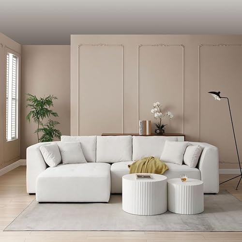 Miniatura 3 de Sofá modular modular en forma de L de 116 pulgadas, sofá seccional de esquina con diván orientado a la izquierda y asiento profundo, sofá cómodo de