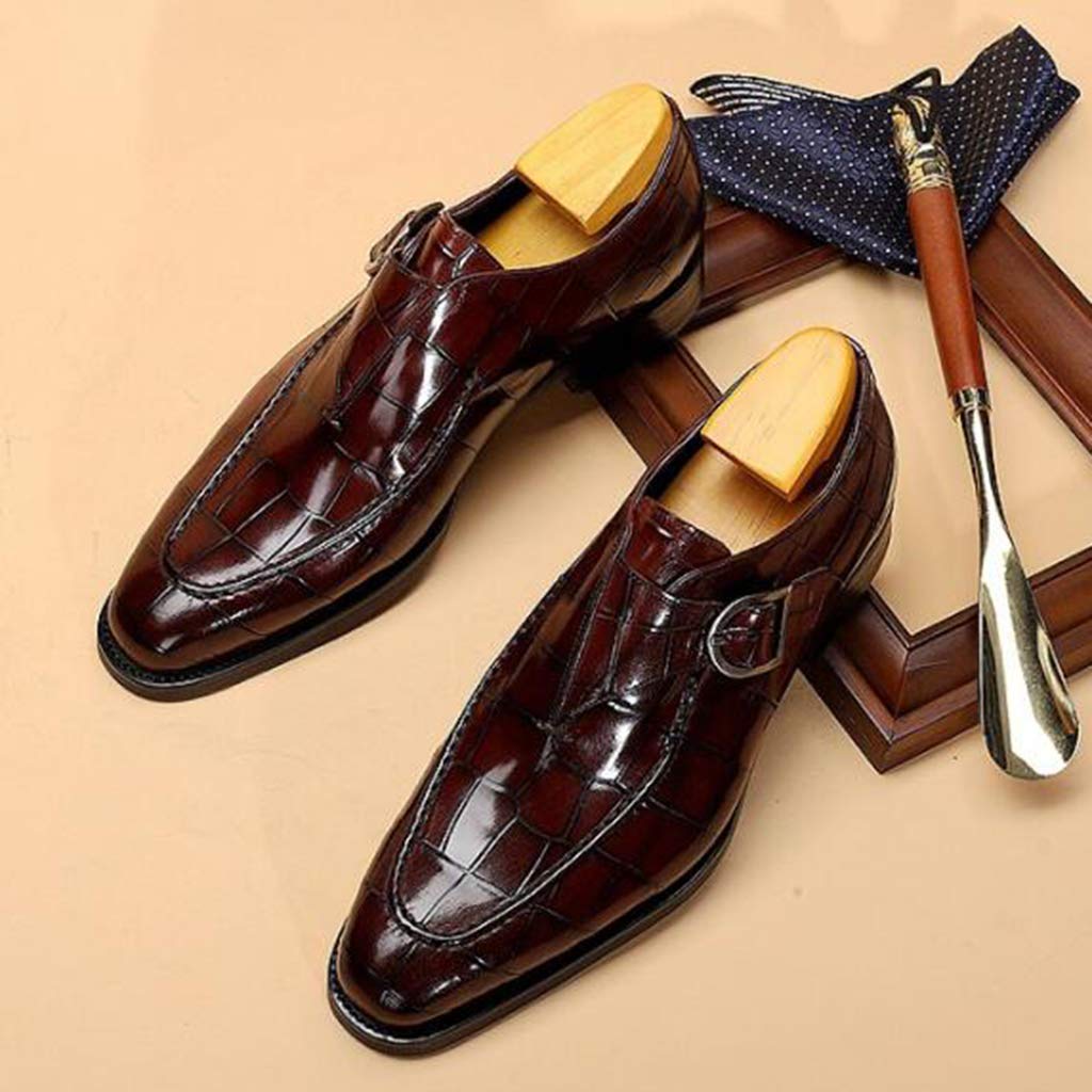 Chaussures Moine Pour Hommes,Chaussure De Robe Officielle Banquet Fete Bureau Travail En Cuir D Affaires Black 43 Uk 8 5 Us 9 1173821927