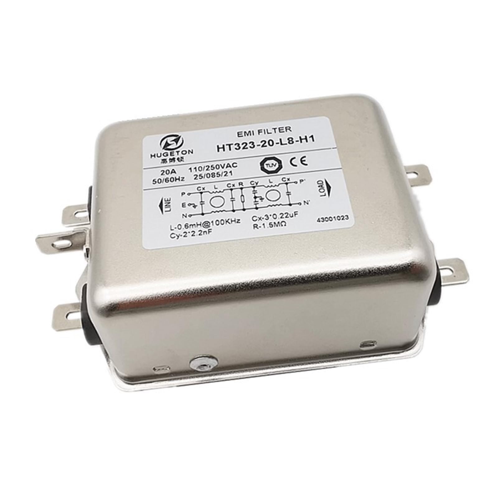 Filtre EMI HT323-16-L8-H1 10A16A20A, Suppression Anti-interférence électromagnétique(HT323-30-M4-H5)