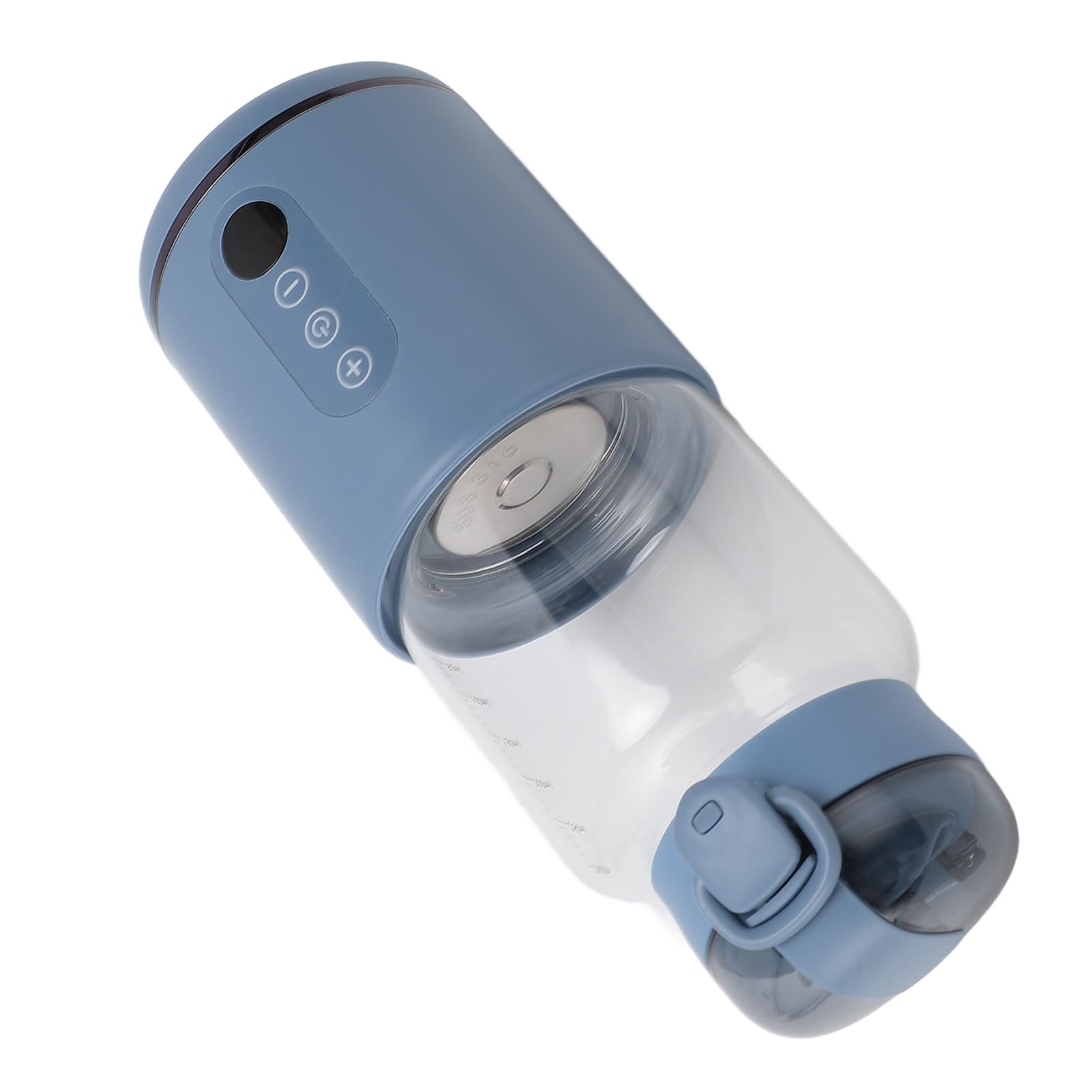 Jiawu Calentador de Biberones, Capacidad de 300 Ml, Batería de 5000 MAh, Calentador de Biberones Portátil Inalámbrico para Viajes, de para Leche Materna con Temperatura Ajustable, Mantiene Caliente