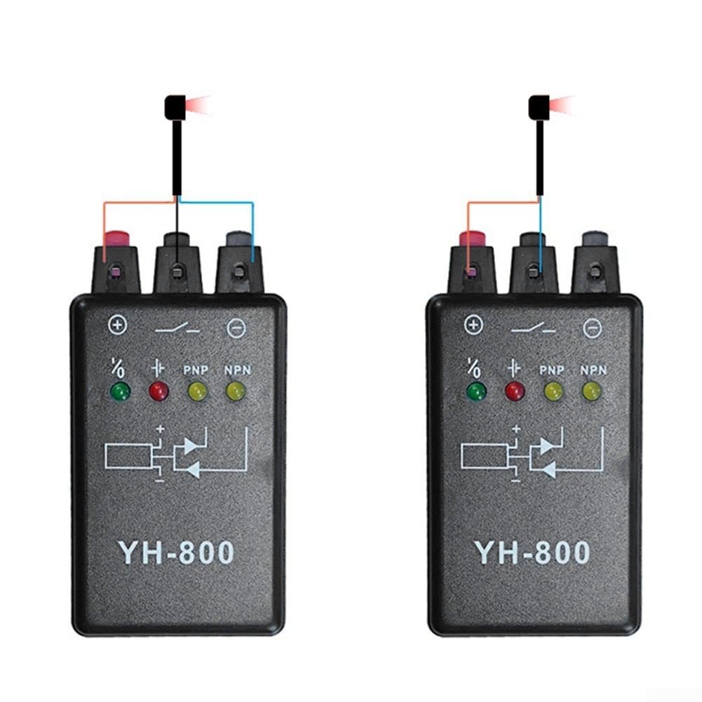 Lichtschrankentester, YH-800 Sensor Tester Für Photoelektrische Schalter, Näherungsschalter Und Magnetische Sensoren, Schwarz