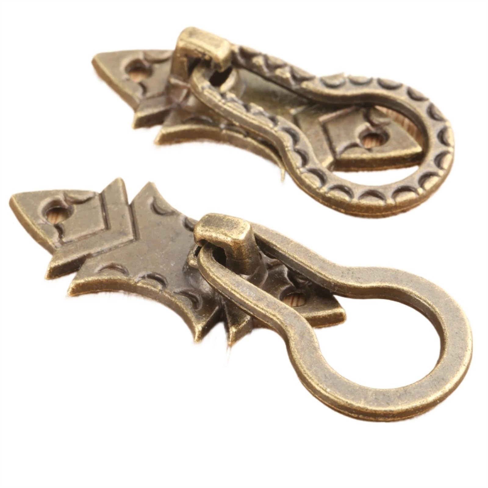 Poignées de meubles vintage au design ergonomique en bronze 48x21mm pour rénover vos tiroirs