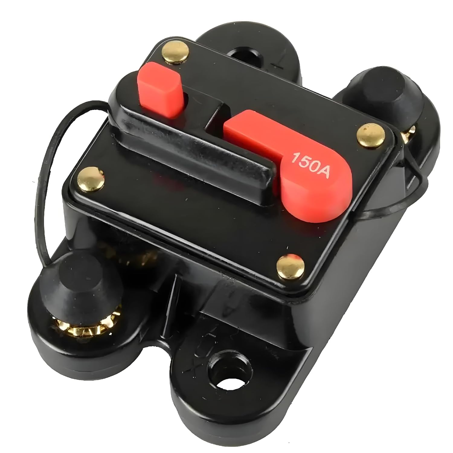 12V 24V DC Circuit Breaker with Manual Reset, Mini Fuse Holder for Car Audio and Home Solar System, Overcurrent Protection Switch (300A)