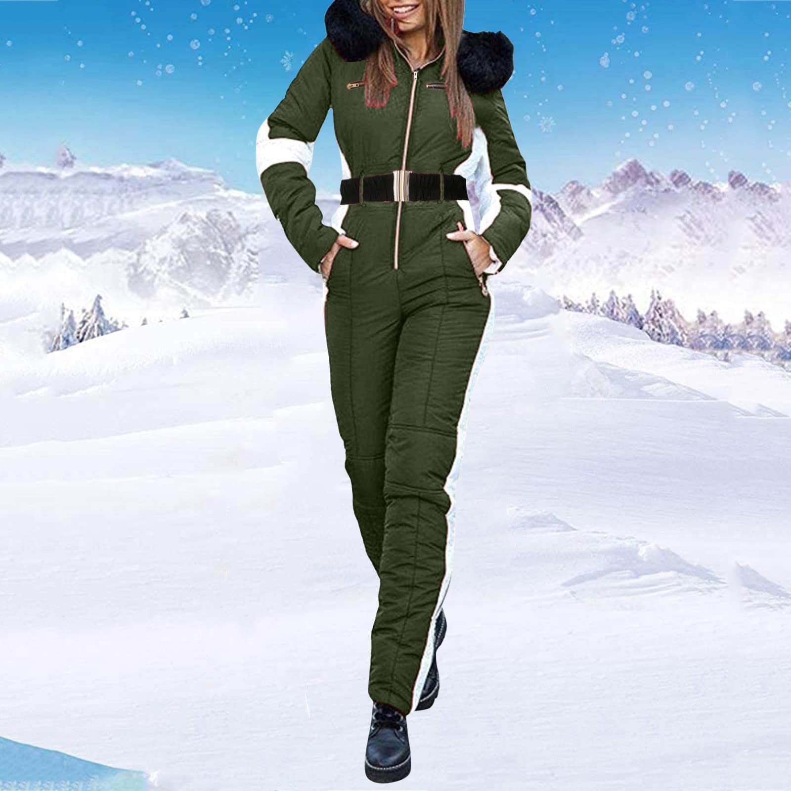 Traje de nieve impermeable cortavientos mujer con capucha para invierno senderismo escalada snowboard