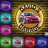 Luce da parete personalizzata per moto/auto con foto da garage: fai clic su 
