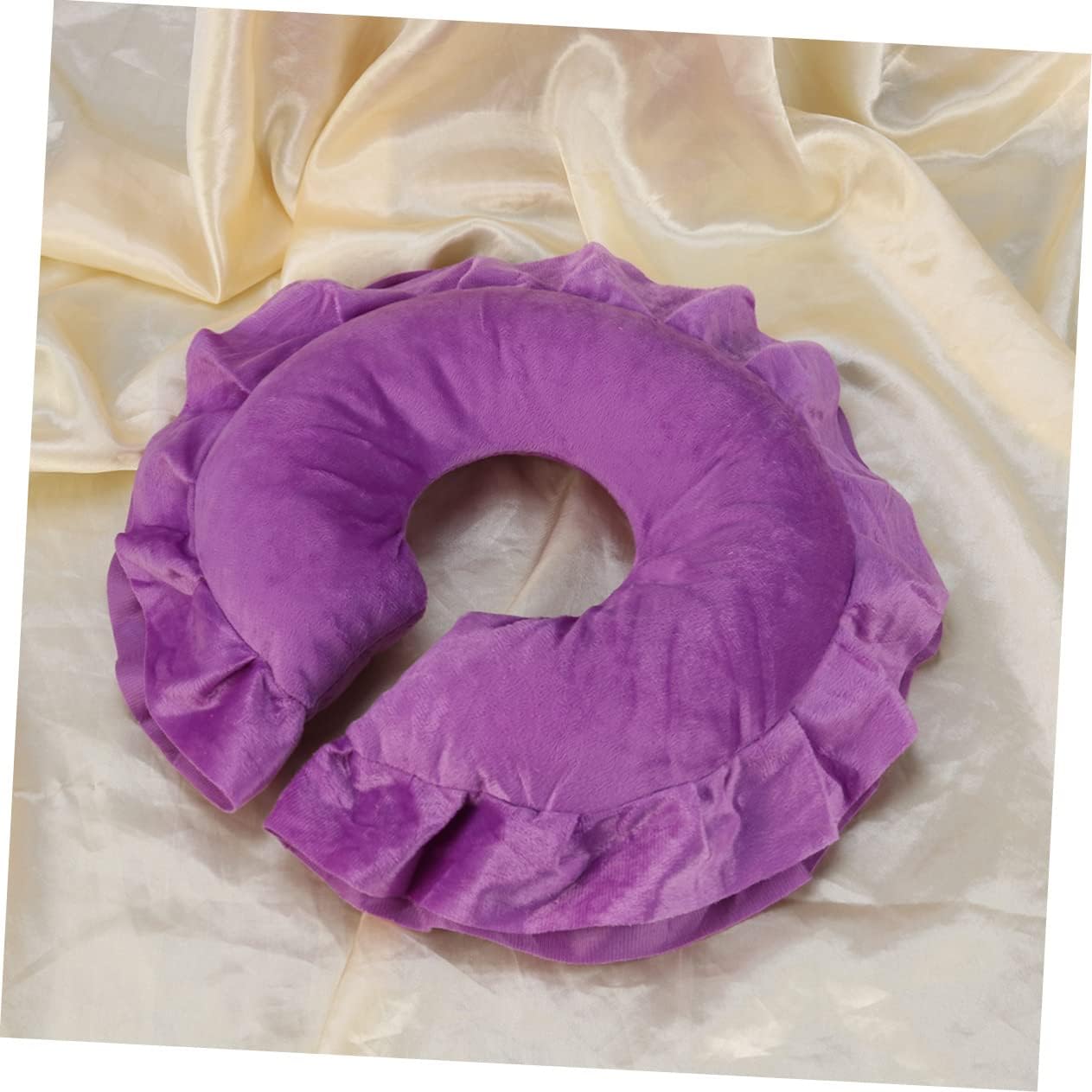 Face Massage Pillow Cotton Spa Cushion with Breathable Design for Comfort and Relaxation Beauty Salons Purple