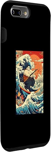 Miniatura 3 de Funny Surfing Sumo Wrestler on Kanagawa Great Wave Case for iPhone 7 Plus8 Plus