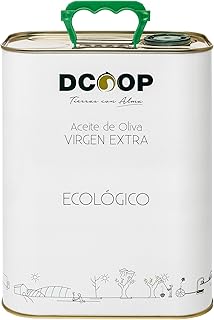 DCOOP Huile d'olive extra vierge écologique - Coupage, Premium, Bio, saveur fruitée avec un léger toucher épicé, idéal pour la consommation brute, 3L