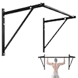 Yes4All Heavy Duty Wall Mounted Pull Up Bar – Multi-Grip Pull Ups / Pull Up Bar Ceiling Mount / Joist Mount for Home Gym