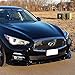 Front Bumper Lip Spoiler Compatible with 2014-2017 Infiniti Q50, T Style Black PU Lip Spoiler Bodykit Splitter Diffuser Air Dam Chin Diffuser by IKON MOTORSPORTS, 2015 2016