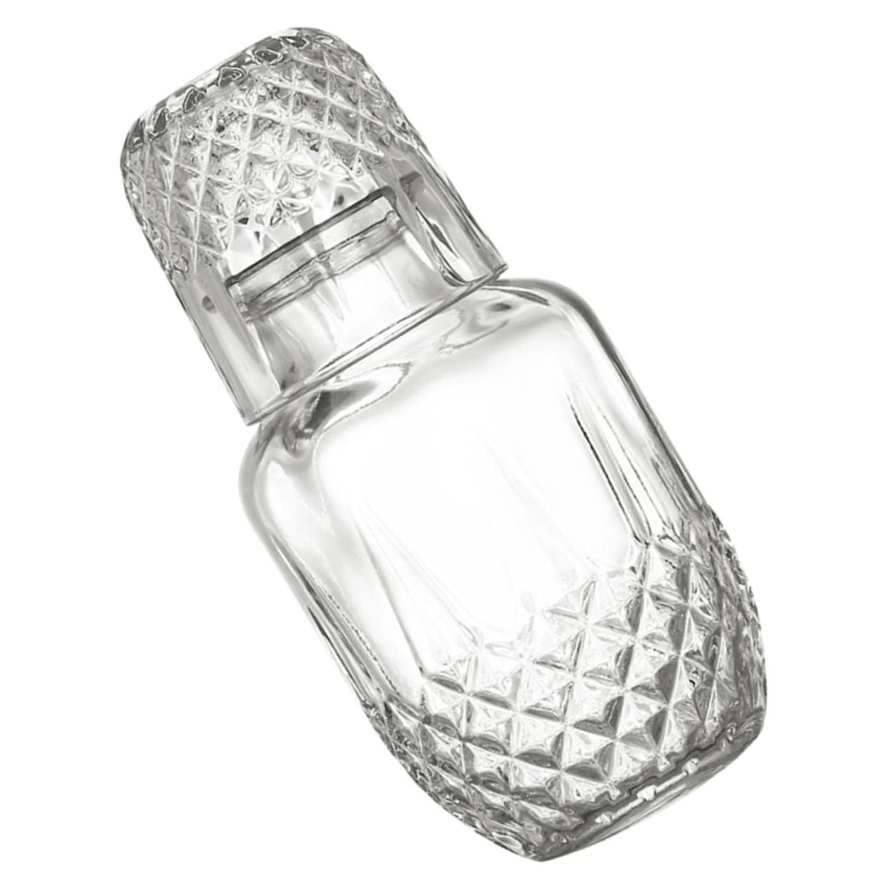 Bouteille en verre hermétique en forme de diamant pour bar