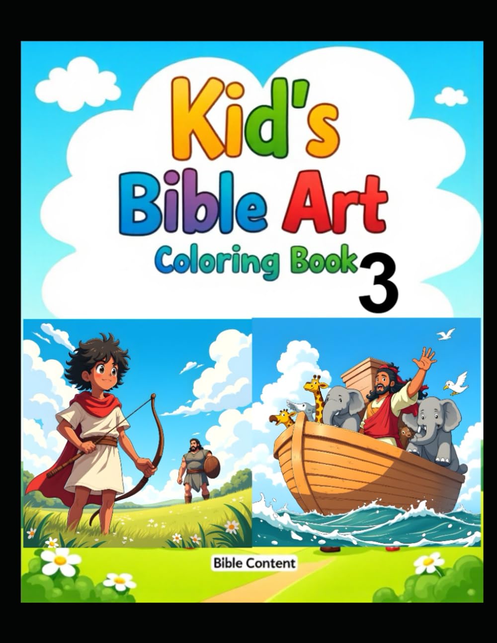 Kid's Bible Art Coloring Book Three: A Story of Kindness and Compassion