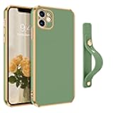 VENINGO iPhone 11 Case, Phone Case for iPhone 11,Slim Fit Soft TPU with Adjustable Wristband Kickstand Scratch Resistant Shockproof Protective Cover for Apple iPhone 11 6.1 Inch 2019,Matcha Green